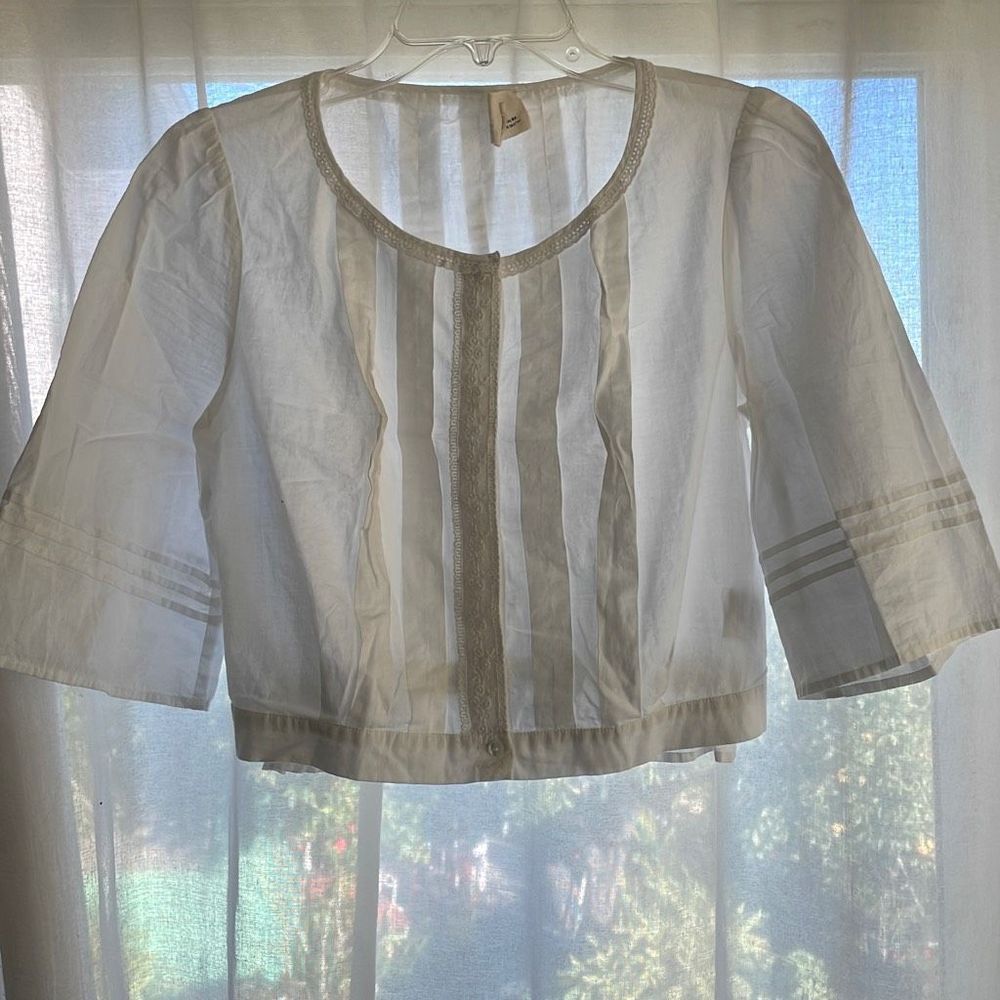 White Pins and Needles Top